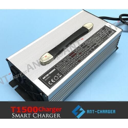 Customized 1500W 84V 16A Charger for 72V 80Ah 20s Car Solar Lithium Ion Battery Pack Smart Charger with Aluminum Alloy Case