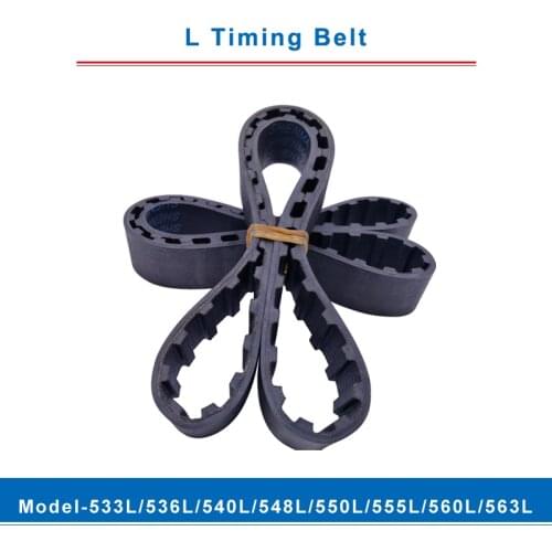 L timing belt trapezoid teeth model-533L/536L/540L/548L/550L/555L/560L/563L transmission belt width 20/25mm for L timing pulley