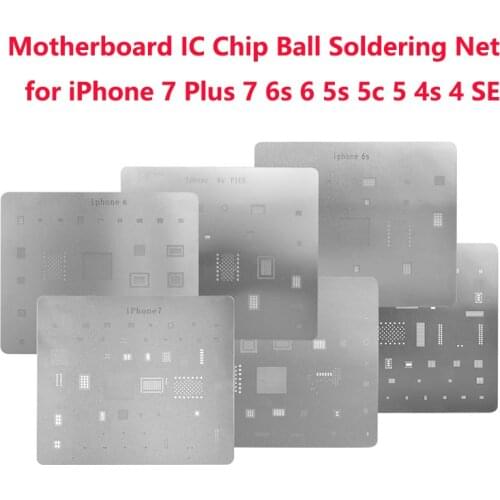12Pcs Phone Logic Board Repair Tool for iPhone 7 Plus 7 6s 6 5s 5c 5 4s 4 SE Motherboard IC Chip Ball Soldering Net Repair Tool