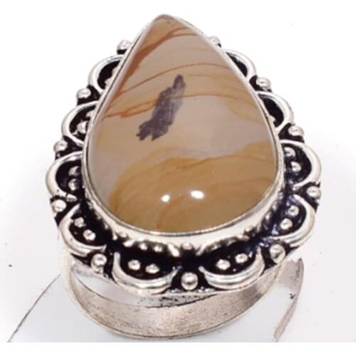 Mookaite Jasper Silver Overlay over Copper , Size: 9.5 , R5565