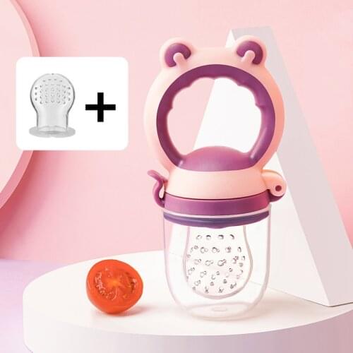 1Set Baby Nipple Fresh Food Fruits Feeding Bottles Nibbler Infant Learn Feeding Drinking Water Straw Handle Teething Pacifier