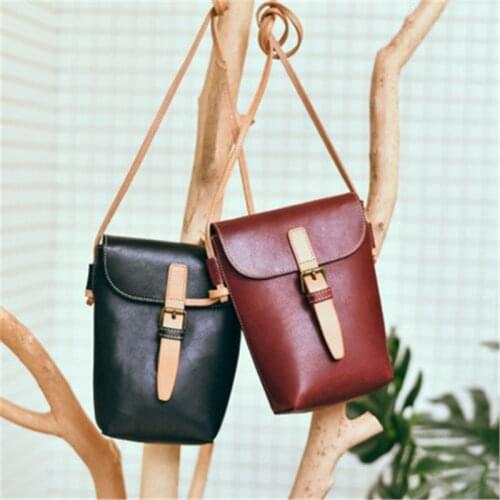 Spot vegetable tanned leather handmade saddle bag neutral original personality genuine leather messenger bag wild female bag