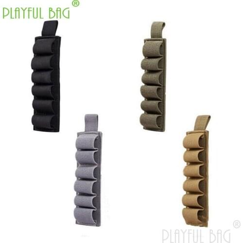 Outdoor sports fun toys 6 Hole sandal bag with magic stickers cartridge bag accessories soft bullet gun accessories id37