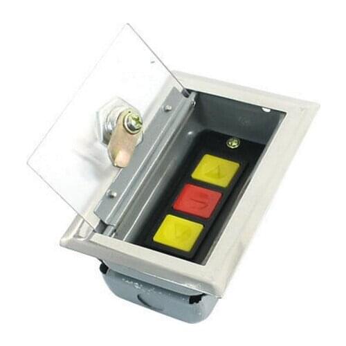 Up Down Stop 3 Button Roller Shutter Garage Door Switch Cassette Cover + Key