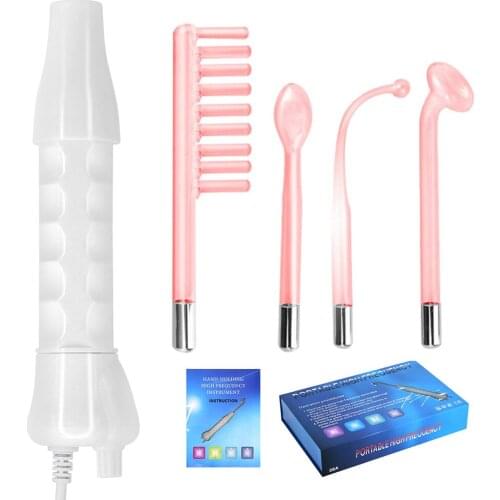 High Frequency Facial Machine Electrotherapy Wand Glass Tube Face Clean Skin Tightening Device Beauty Products Anti Wrinkle