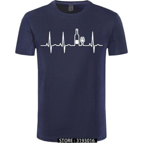 Wein Heartbeat Mens Tshirts Men Summer Cotton T Shirt Harajuku Streetwear Christmas Day New Funny 3D Tshirt for Men