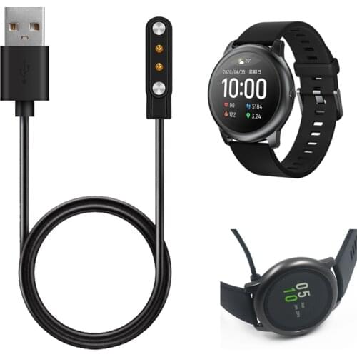 Smartwatch Dock Charger Adapter Magnetic USB Charging Cable Base Cord Wire for Xiaomi YouPin Haylou Solar LS05 Sport Smart Watch