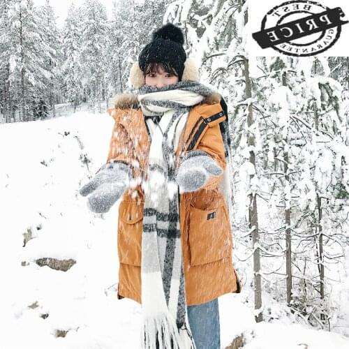 Winter Duck Down Jacket Women Thick Down Coat Female Large Real Fur Hooded Warm Clothes Ladies Outwear Coats 2021 LWL1056