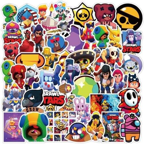 10/30/50PCS Game Anime Figure Printed Stickers Luggage Laptop Waterproof Without Leaving Stickers Kids Christmas Toy
