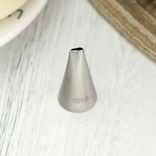 #101S Rose Petal Piping Nozzle Cake Cream Decorating Icing Tips Stainless Steel Nozzle Baking Accessorie Small Size