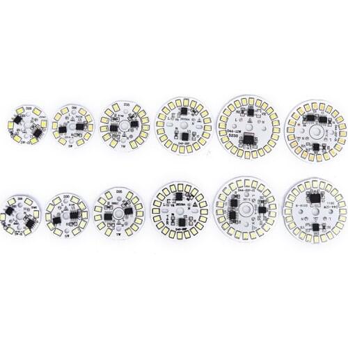 220V LED Bulb Patch Lamp SMD Plate Circular Module Light Source Plate For Bulb Light