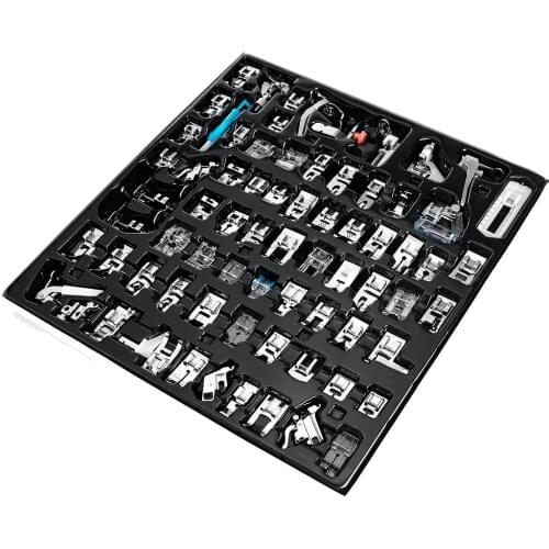 72 Sewing Machine Presser Foot Press Feet For Brother Singer Sew Kit Braiding Blind Stitch Over Lock Zipper Ruler