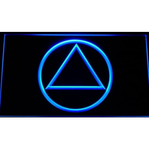 A213 Alcoholics Anonymous AA LED Neon Light Signs with On/Off Switch 20+ Colors 5 Sizes to choose