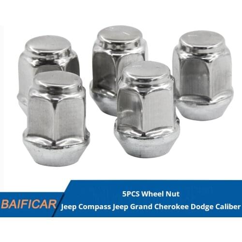 Baificar Brand New Genuine 5PCS Wheel Nuts For Jeep Compass Grand Cherokee Dodge Caliber Journey