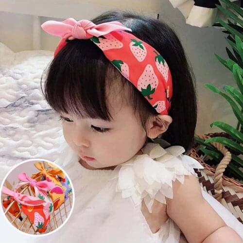 Children Retro Bow Floral Hair Hoop Headbands Baby Girls Fruits Sweet Hairbands Headwear Kids Hair Accessories
