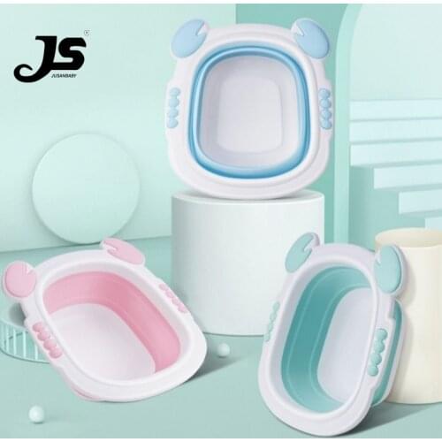 Jusanbaby Baby bathtub portable folding washbasin baby basin newborn washbasin travel travel wash basin children washbasin