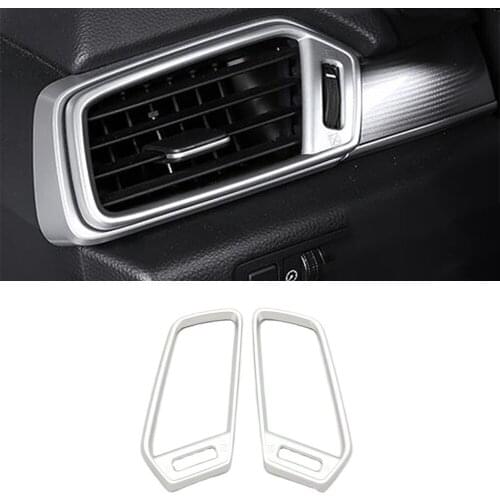 For Honda Accord 10th 2018 2019 ABS Matte/Carbon fibre Car left and right air outlet Cover trim Accessories car styling 2pcs