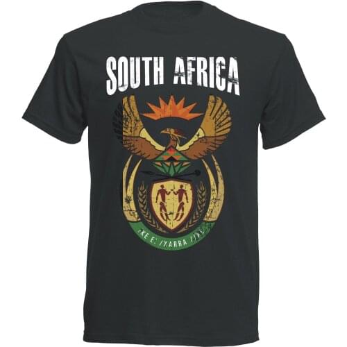 T Shirt Cotton Men Short Sleeve Hot Summer Sale Sudafrika T-Shirt South Africa Vintage Mens Footballer Fashion Classic