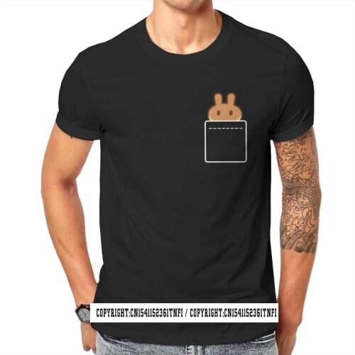 Cryptocurrency Miner Pancake Swap Pocket T Shirt Vintage Goth Adults Big Size 100% Cotton Mens Tops Harajuku Tee Shirt