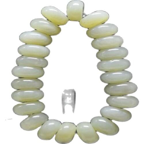 China Exquisite Natural Hetian Jade Hand Woven Beautiful Beads Bracelet Elastic Force BRACELET