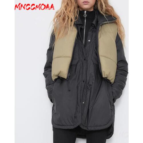 Autumn Winter Fashion Warm Double-Sided Vest Coat Women Chic Sleeveless Waistcoat Casual Short Cotton Outerwear Tops Female