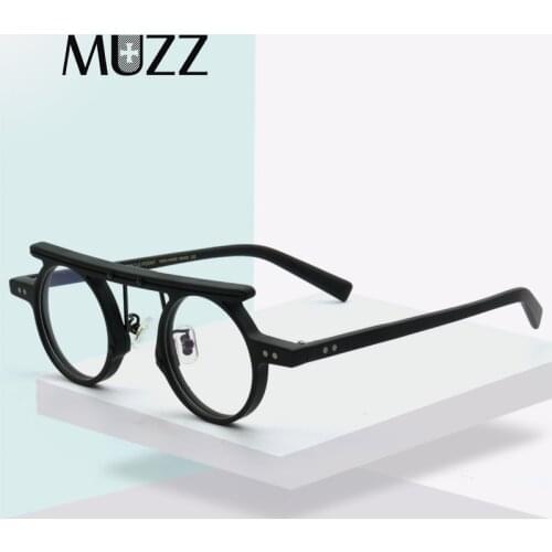 Acetate Round Hyperopia Eyeglasses Frames Ｍen Vintage Optical Prescription Glasses Frame 2021 Japanese designer Retro Eyewear