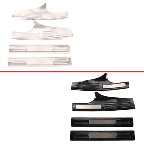 Car Inner Door Sill Scuff For Mercedes-Benz B class 2020 Stainless Steel Inner threshold Car Accessories with Logo