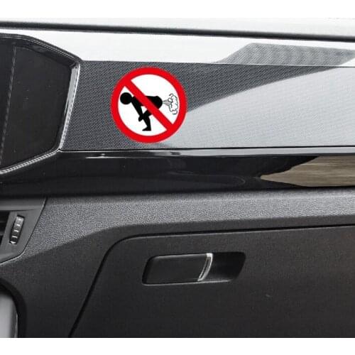 No Farting funny warning sticker decals for Car Decals Reflective Type Auto Stickers 8CMX8CM