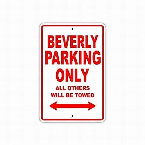 New Tin Sign Beverly Parking Only All Others Will Be Towed Boat Ship Yacht Marina Lake Dock Yawl Craftmanship Safety Aluminum
