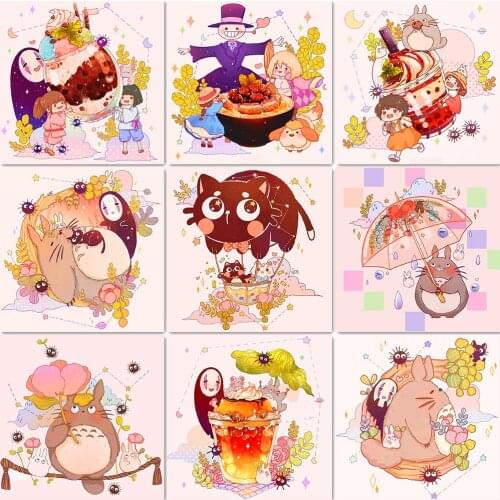 Full Square/Round Diamond Painting Cute Cartoon Picture Diamond Embroidery 5D Diy Mosaic Painting Diamond Inlaid Room Decoration