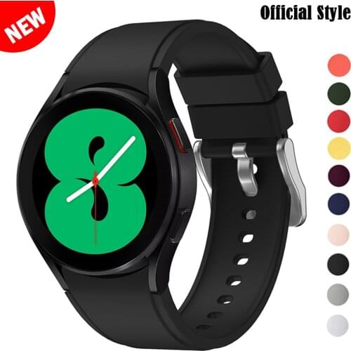 Strap For Samsung Galaxy Watch 4 classic 46mm 42mm smartwatch Silicone Ridge Bracelet sport correa Galaxy Watch 4 44mm 40mm band