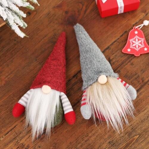 Christmas Pendant Hanging Ornaments Gnome Plush Doll Decoration Faceless Old Man Pendant Decoration Xmas New Year Gifts For Kids