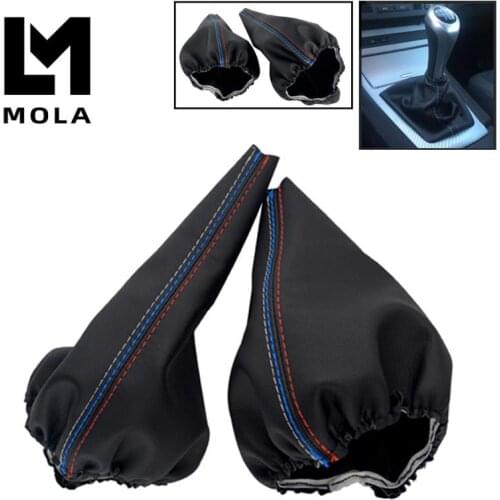 Gear Stick Manual For BMW 3 Series E36 E46 M3 Car Shift Handbrake Gaiter Shift Boot Leather Boot Car-Styling
