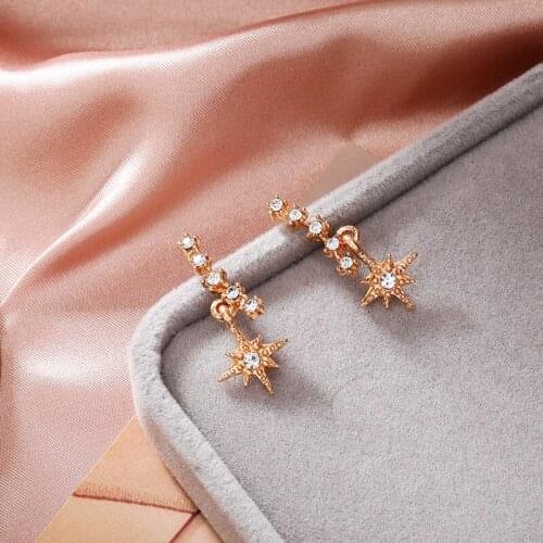 Simenjor Women's Gold Earrings