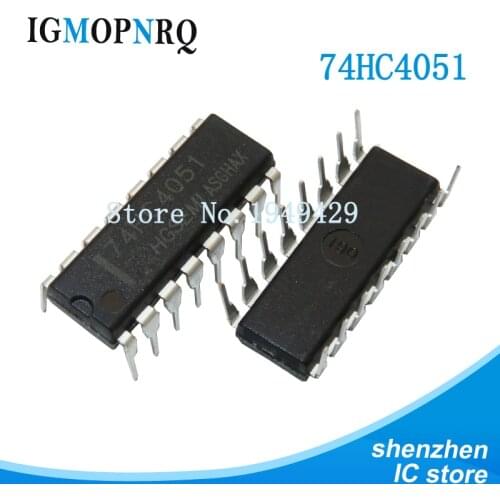10pcs/lot 74HC4051N 74HC4051 DIP-16 interface chip New