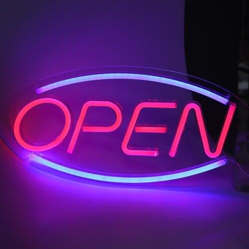 OPEN Letters Shaped Hanging LED Neon Light Shop Signs USB LED Light For Home Store Energy-Saving And Environmental Protection