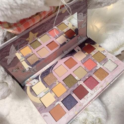 18 Color Eye Shadow Matte Shimmer Pearly Nude EyeShadow Palette Pumpkin Earth Color High-pigmented Eye Shadow Makeup TSLM2