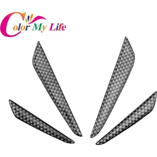 Color My Life Carbon Fiber Car Outer Door Protection Strips Trim Doors Stickers for BMW X1 X3 X5 X6 3 Series 5 Series 7 Series