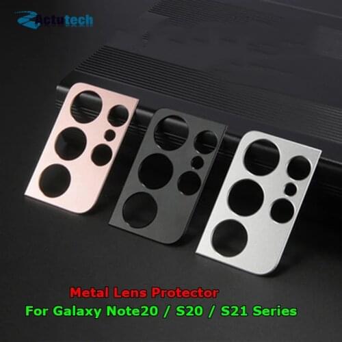 For Samsung Galaxy Note 20 S20 S21 FE Plus Ultra Z Fold2 5G Luxury Camera Guard Metal Lens Protector Case Cover Bumper Ring