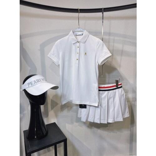2021 ML Ladies Fashion Golf Polo-Shirt Women Summer Sports Golf Short Sleeves