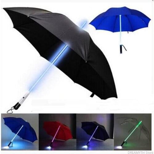 10pcs/lot Cool Blade Runner Light Saber LED Flash Light Umbrella rose umbrella bottle umbrella Flashlight Night Walkers