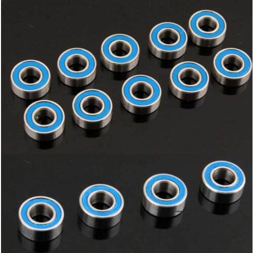10PCS Model Car Axial High Precision Ball Bearing 16mm 15mm 11mm 10mm Scx10 Tamiya CC01 Blue Cover Bearing for RC Cars