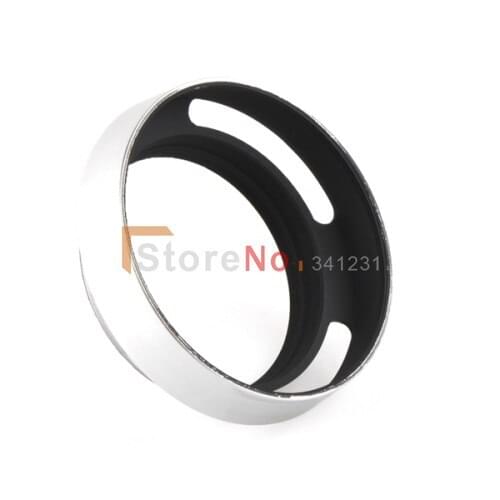 2pcs 52m sliver metal tilted vented Lens Hood Shade 52mm lens filter