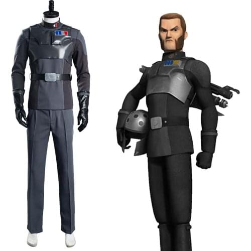2021 Star Cosplay Wars Rebels Agent Kallus Cosplay Costume Top Pants Outfits Halloween Carnival Suit