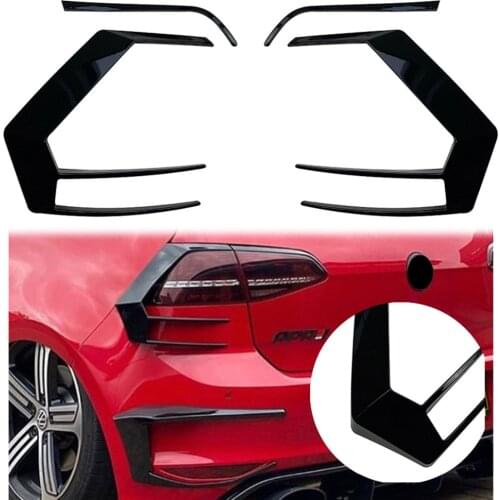 4Pcs ABS Car Rear Tail Light Decorative Trim Taillight Lamp Cover For VW Golf 7 GTI R GTD For Volkswagen Mk7 2013 2014 2015 2016