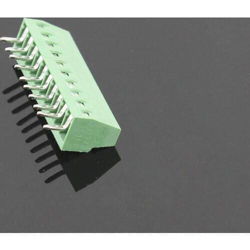 5pcs 10 poles/10 Pin 2.54mm 0.1'' PCB Universal Screw Terminal Block Connector