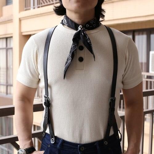 AL6113 Buy 1 & Get 2 Read Description! Asian Size 300GSM 10.5oz Casual Henley Tee Cotton Super Flexible Waffle Pattern T Shirt