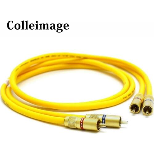 Colleimage Hifi Van Den Hul VDH Audio Amplifier CD DVD 2RCA Cable High Quality Hifi RCA Male to Male Audio Cable
