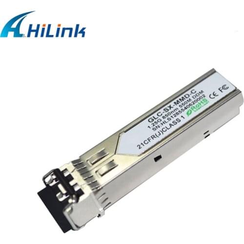 Free Shipping! 10 pcs GLC-SX-MM 1000BASE-SX GE 850nm 550M Double fiber transceiver