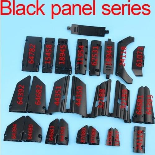 Black high-tech panel series 64482 15458 11954 62531 18944 24118 11946 87086 87080 64683 64391MOC building block parts accessori